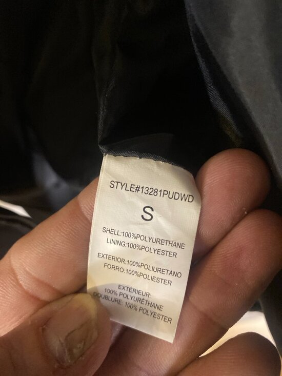 Windsor Faux Leather Moto Jacket Womens Small Black Cropped Belted NWT - Picture 3 of 10